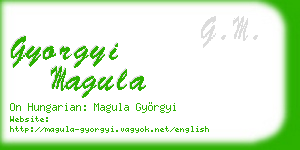 gyorgyi magula business card